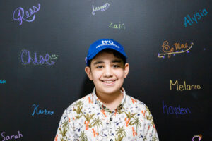 Young patient smiling for a picture.