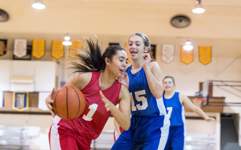 girls playing basketball, braces near gainesville, va